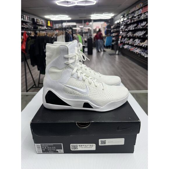 Size 11.5 - Nike Kobe IX Elite Protro Halo White High Top FZ7335-100 main image 8